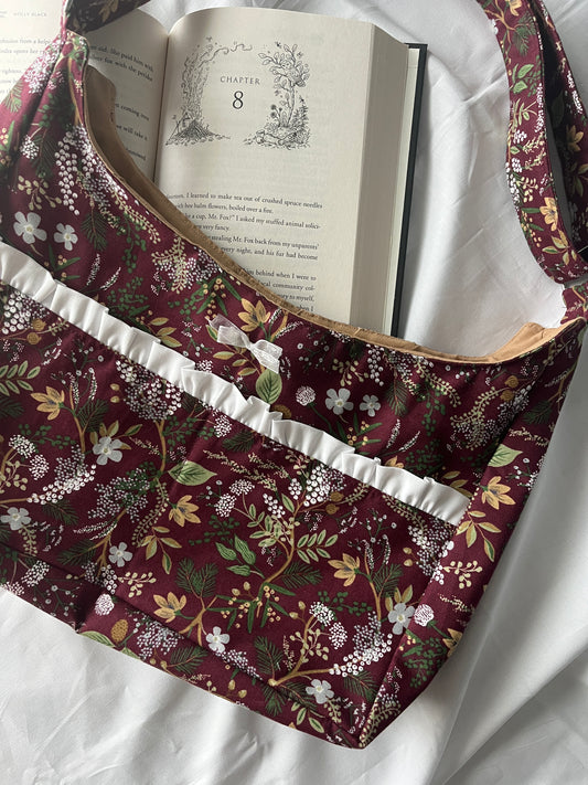 Maroon Claspy Bag