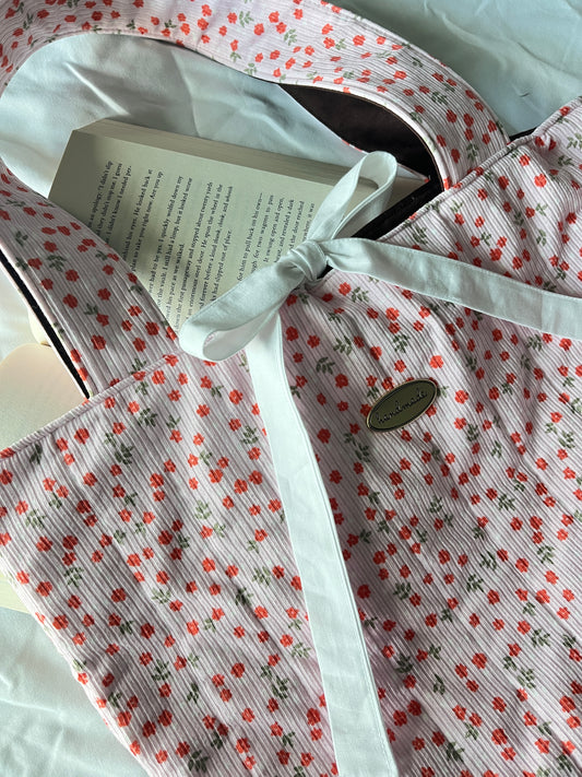 Pink Floral Tote Bag