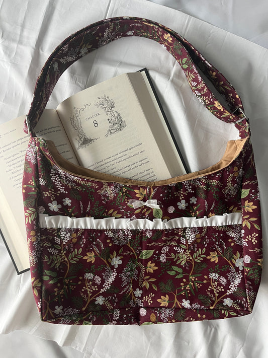 Maroon Claspy Bag