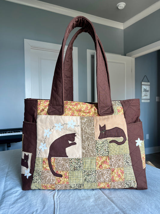 Brown Kitty Patch Eliana Bag
