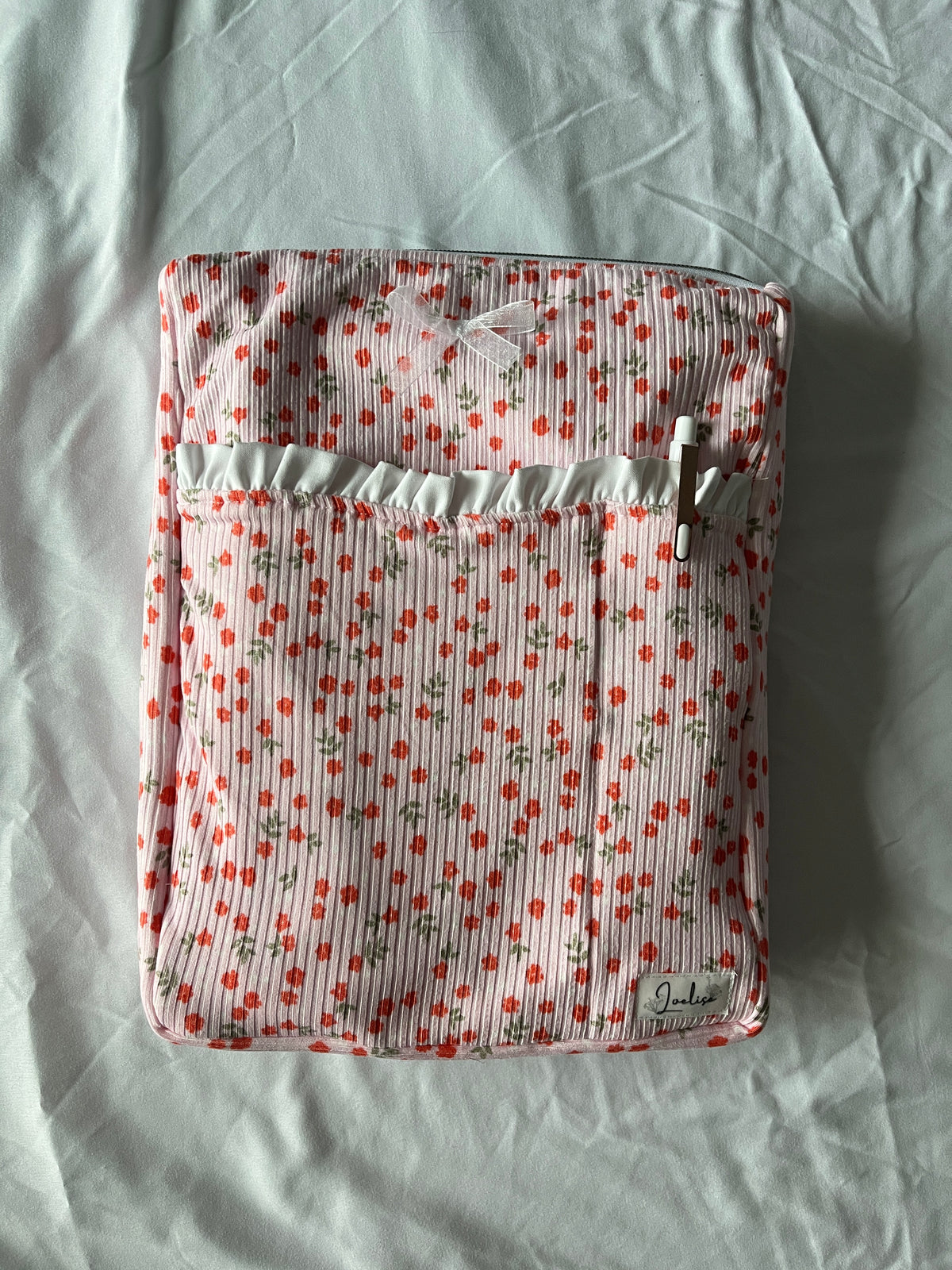 Pink Floral Booksleeve
