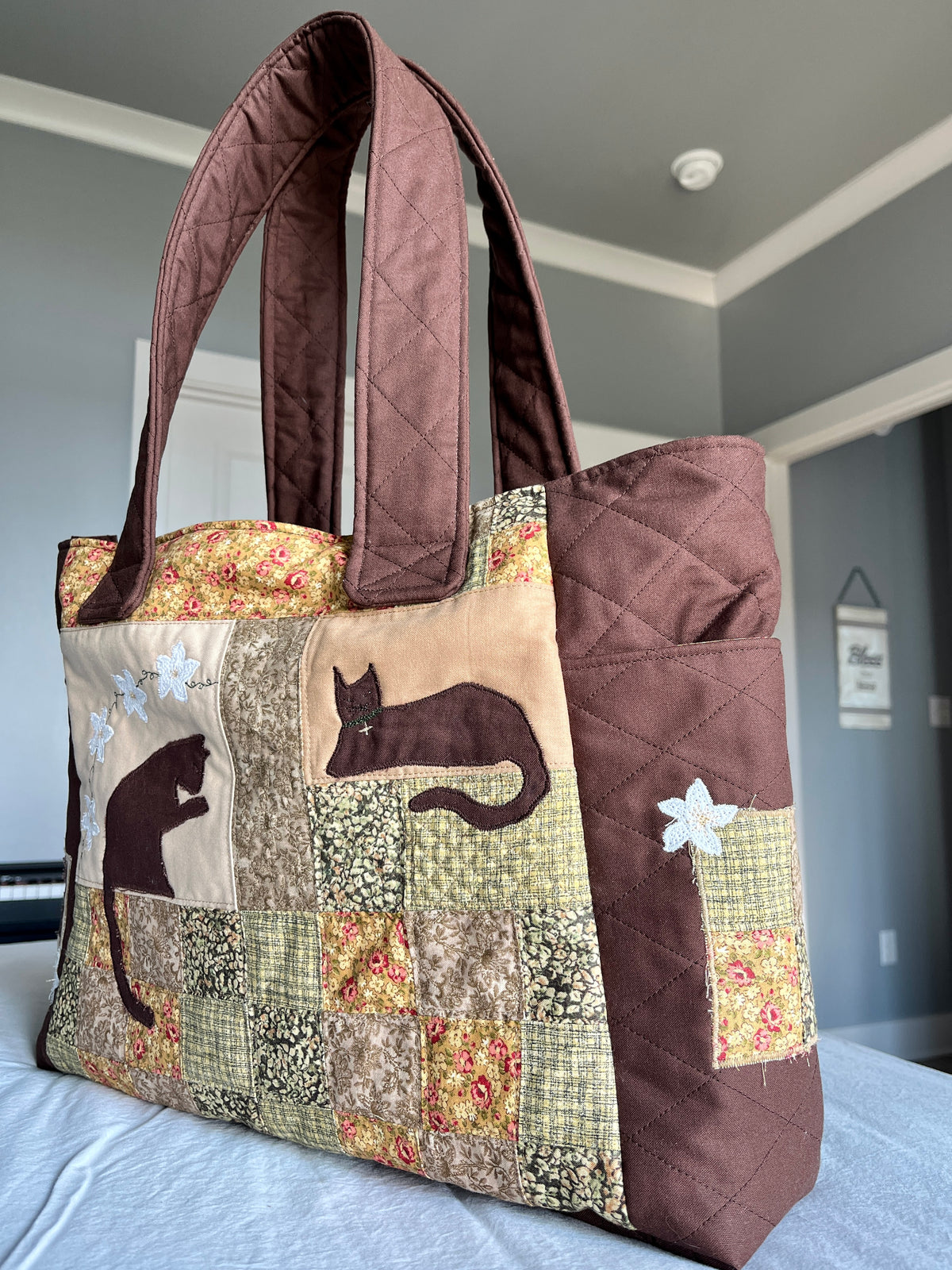 Brown Kitty Patch Eliana Bag
