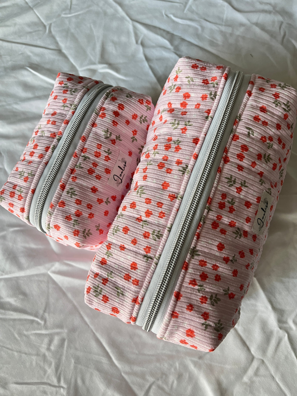 Pink Floral Makeup bags