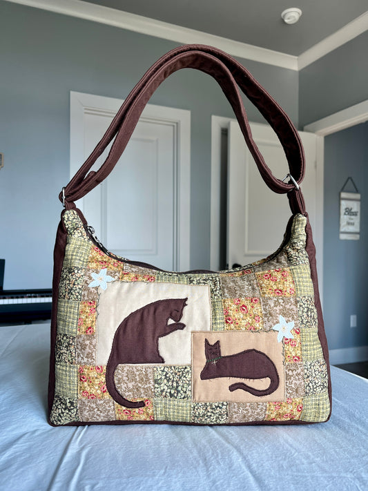 Brown Kitty Patch Lucy Bag