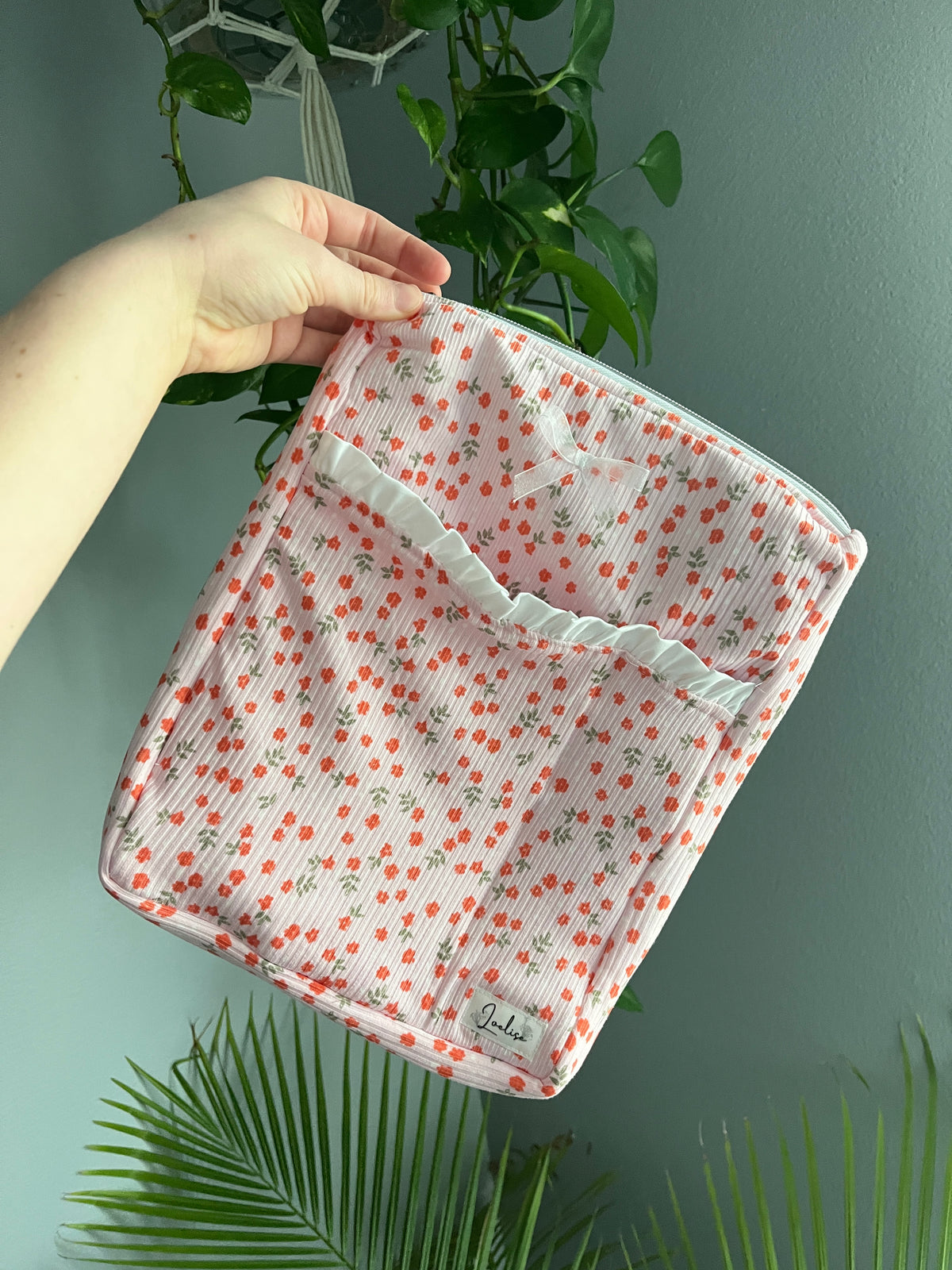 Pink Floral Booksleeve