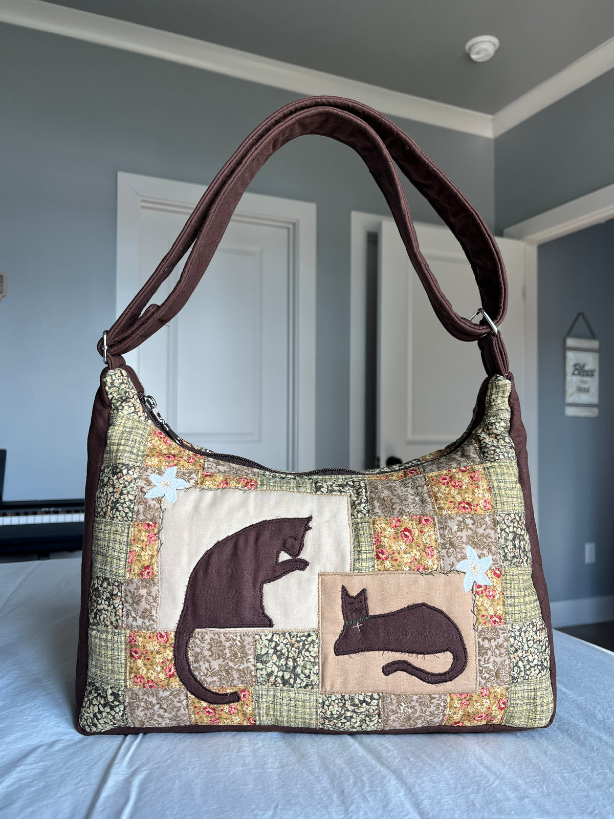 Brown Kitty Patch Lucy Bag