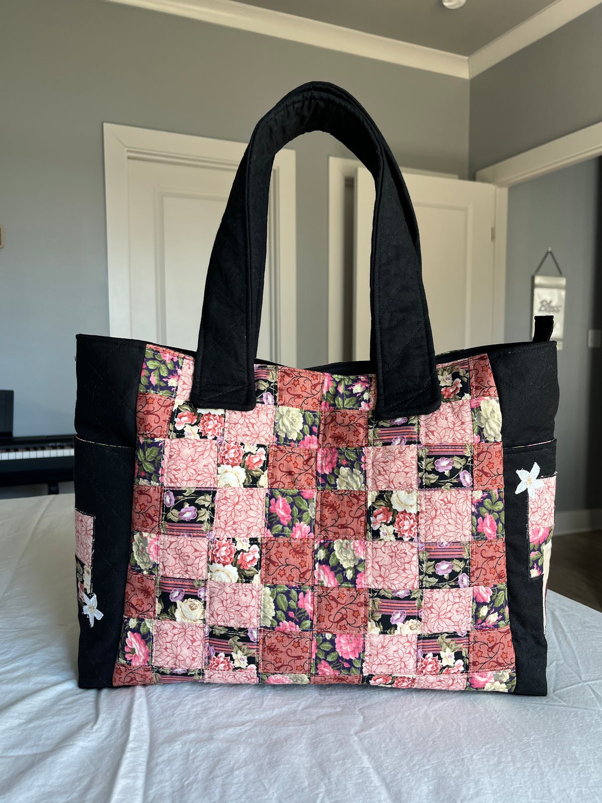 Black Kitty Patch Eliana Bag