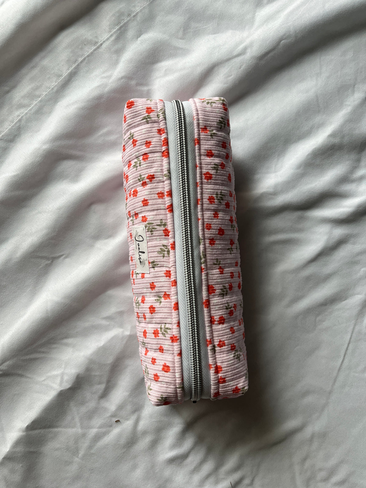 Pink Floral Pencil Case