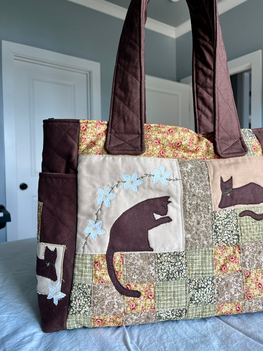 Brown Kitty Patch Eliana Bag