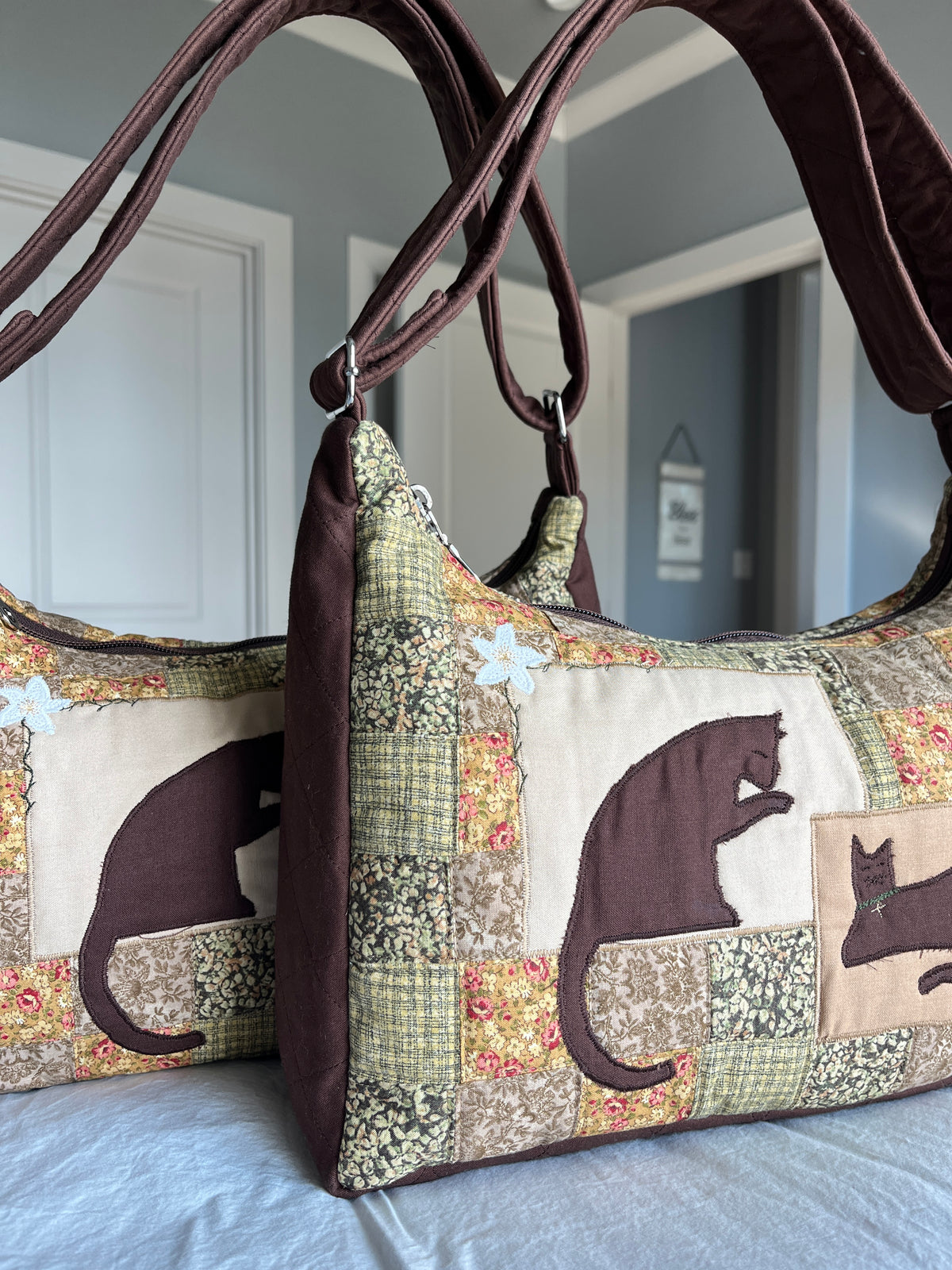 Brown Kitty Patch Lucy Bag